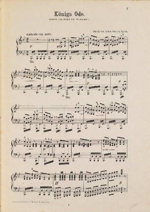 Königsode : Gedicht von Ernst von Destouches ; op. 80