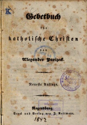 Gebetbuch für katholische Christen