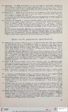 Bücher des 19. Jahrhunderts, meist illustriert (Nr. 614 - 655)