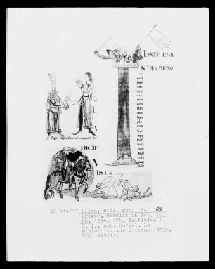 Sankt Gregor, Moralia in Job — Initialen H, Q und I, Folio 133verso