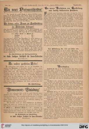 An unsere geehrten Leser!