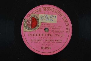 Rigoletto : "Lassú in ciel" / (Verdi)
