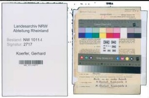 Entnazifizierung Gerhard Koerfer , geb. 26.09.1905 (Angestellter)