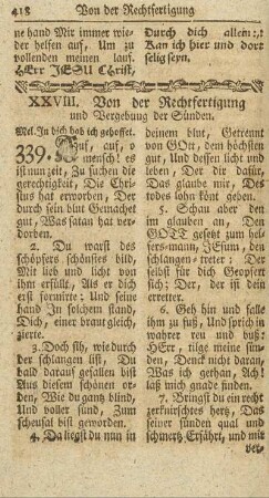 XXVIII. Von der Rechtfertigung und Vergebung der Sünden