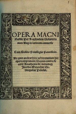 Opera Magni Basilii