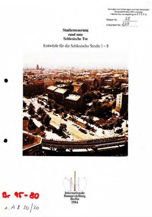 Dokumentations-Broschüre: Planungsprojekt Schlesische Str. 1-8