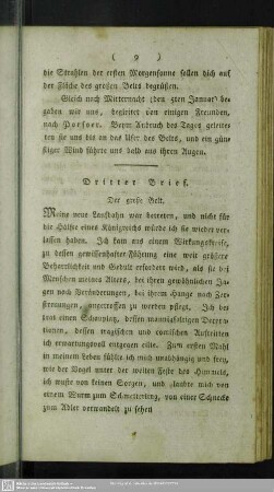 Dritter Brief. Der große Belt