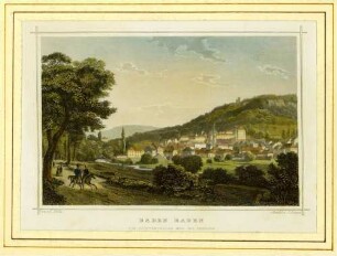 Baden-Baden vom Lichtenthaler Weg aus gesehen