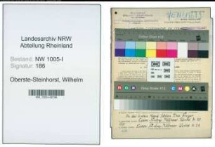 Entnazifizierung Wilhelm Oberste-Steinhorst , geb. 01.10.1905 (Schachtmeister)
