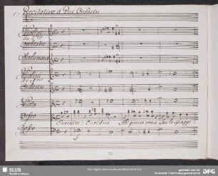 Recitativo: Euridice Euridice Ah questo nome san le spiagge e le selve