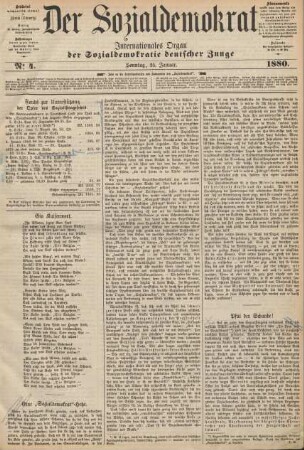 No 4. Sonntag, 25. Januar. 1880.