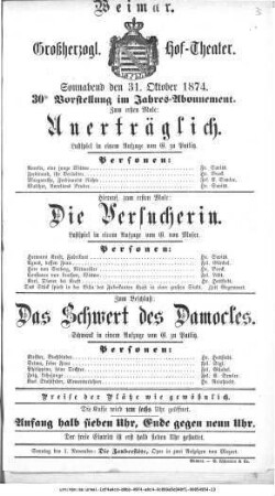 Das Schwert des Damocles