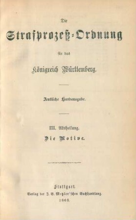 Bd. 3, Abth. 3: Die Motive