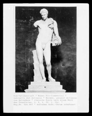 Hermes, genannt Antinous vom Belvedere
