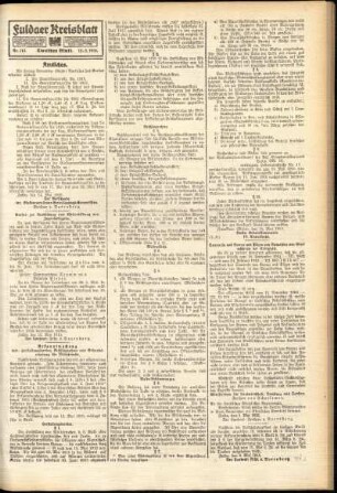Zweite Ausgabe vom Samstag, den 15. Mai 1915.
