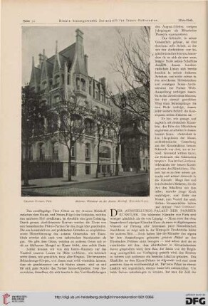 Der Ausstellungs-Palast der Pariser