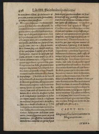 Caput XVI. De processus fulminatione ...