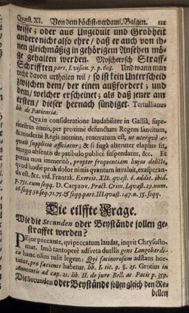 Die eilffte Frage.