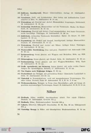 Silber (Nr. 485-493)