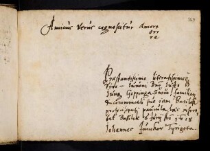 Juncker, Johann. Basel, 6.6.1618.