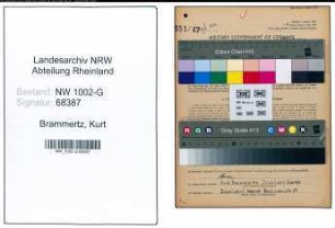 Entnazifizierung Kurt Brammertz, geb. 04.01.1904 (Schlosser)