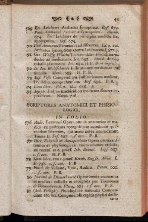 Scriptores anatomici et phisiologici.