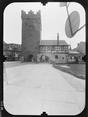 Saalfeld. Darrtor (14. Jh.). Feldseite