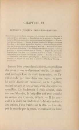 Chapitre VI. Retraite jusqu'a Phu-Lang-Thuong