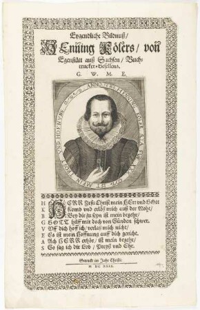 Bildnis des Henning Koeler