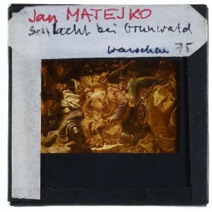 Matejko, Schlacht bei Grunwald : Detail, Tod des Großmeisters des Templerordens, Ulrich von Jungingen