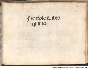 Frottole Libro .... 5. - (23.12.1505)