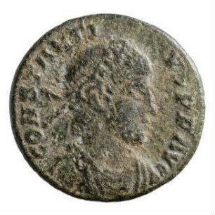 Münze, Aes 4, 340 n. Chr.