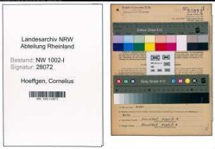 Entnazifizierung Cornelius Hoeffgen, geb. 19.12.1890 (Abtl.Leiter)