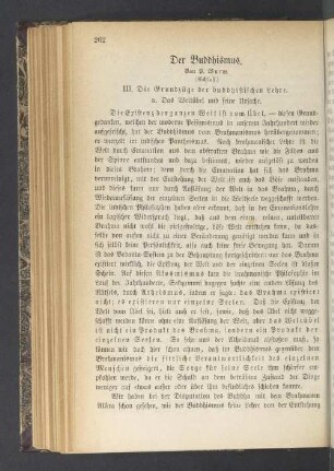 Der Buddhismus (Schluß)