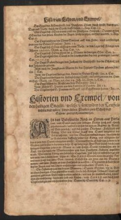 Historien und Exempel/ von den heiligen Engeln/ ...