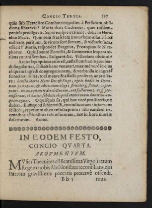 Concio Qvarta.