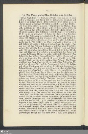 29. Die Dauer geologischer Zeitalter und Perioden