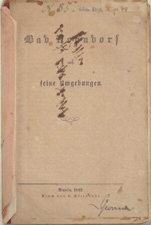 Bad Nenndorf und seine Umgebungen