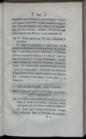 Quatrième Section.
