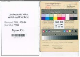 Entnazifizierung Fritz Dignas , geb. 05.12.1908 (Polizist)