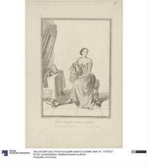 Femme de qualité estant à sa toilette