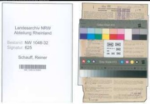 Entnazifizierung Reiner Schauff , geb. 19.11.1897 (Angestellter)