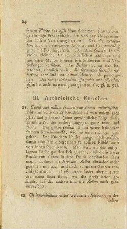 III. Arthritische Knochen