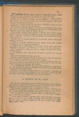 La muerte en el alma