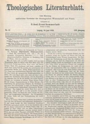 177-179 [Rezension] Helm, Karl, Altgermanische Religionsgeschichte