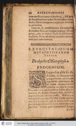 3 De objecto Metaphysicæ.