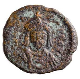 Münze, 10 Nummi, 578 - 582