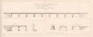 Plate 2. Elevation & sections of the subscription bridge huilt ober the river Tambrapoorney between the towns Ambasamoodrum & Culladacoorchy 1840