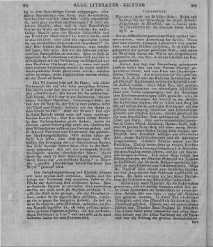Reden und Gesänge bey der Einweihung des neuen Gymnasial-Gebäudes in Elberfeld am 1sten Juny 1821. Elberfeld: Büschler 1821