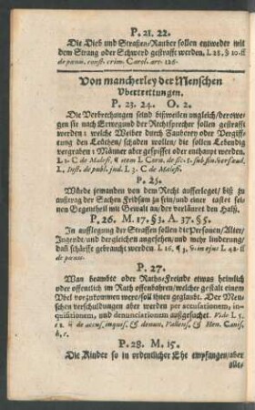 Von mancherley der Menschen Ubertrettungen